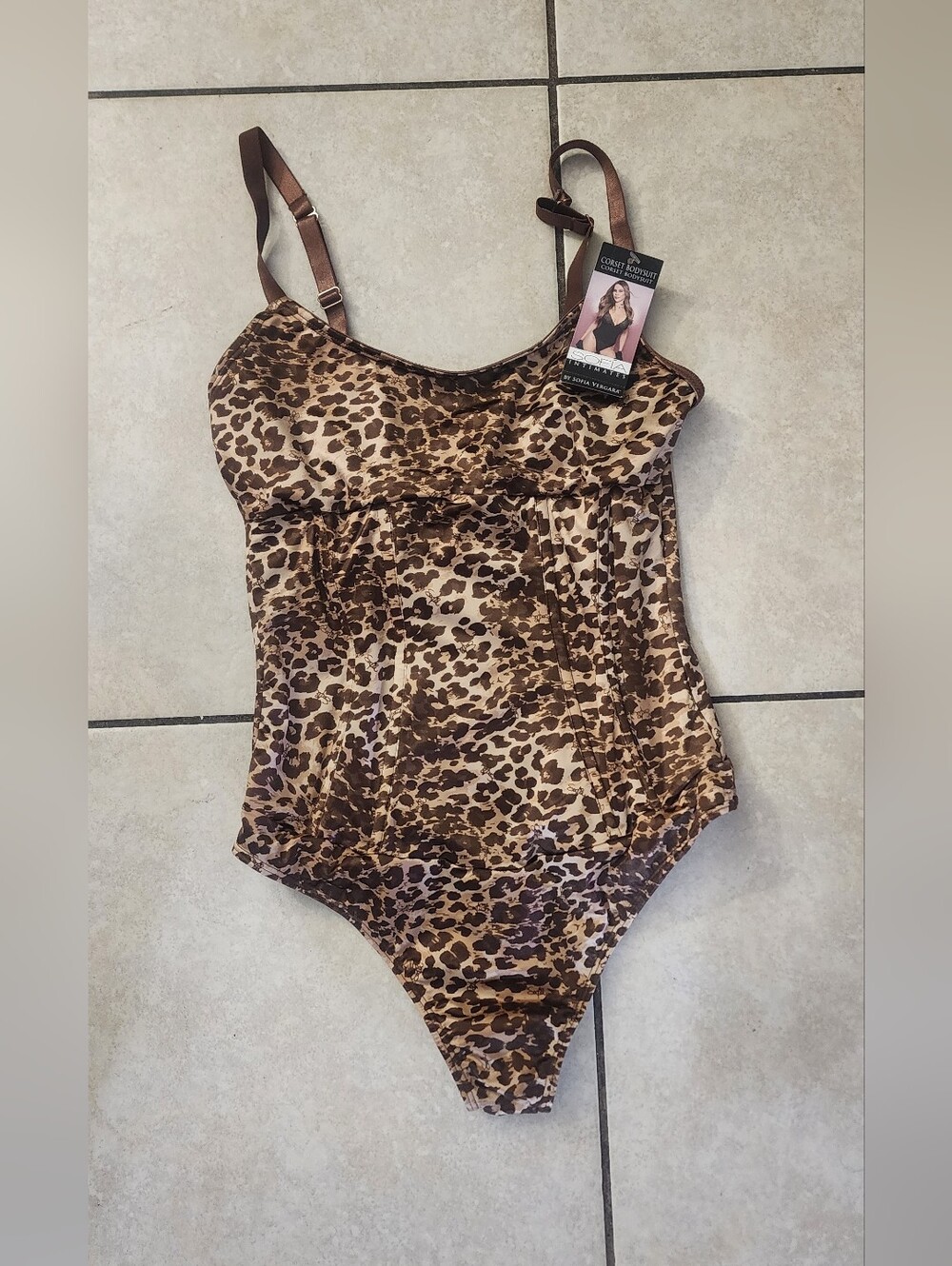Leopard Print One-Piece Shapewear